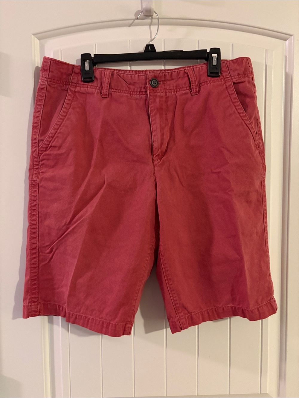urban pipeline Men's Red Flat-Front Cotton Shorts